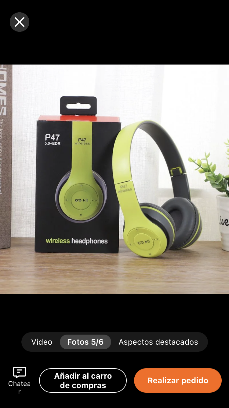 Auriculares Inalambricos P47